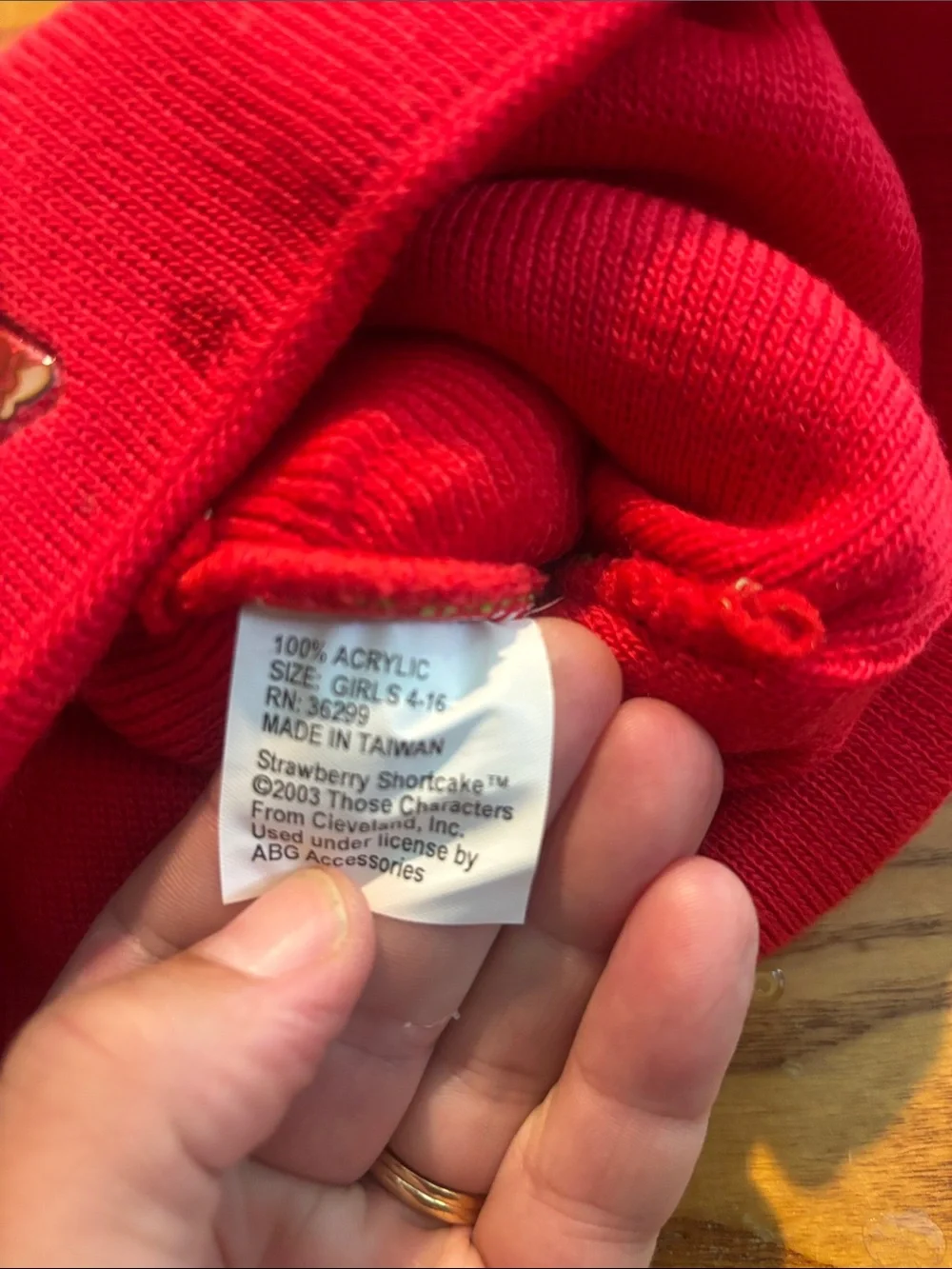 Strawberry Shortcake Knit Beanie